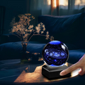 3D Crystal Ball Solar System Night Light.